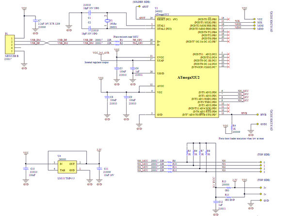 Multiuse PCB-X Assembled circuit